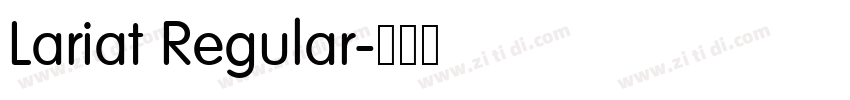Lariat Regular字体转换 Lariat Regular字体转换